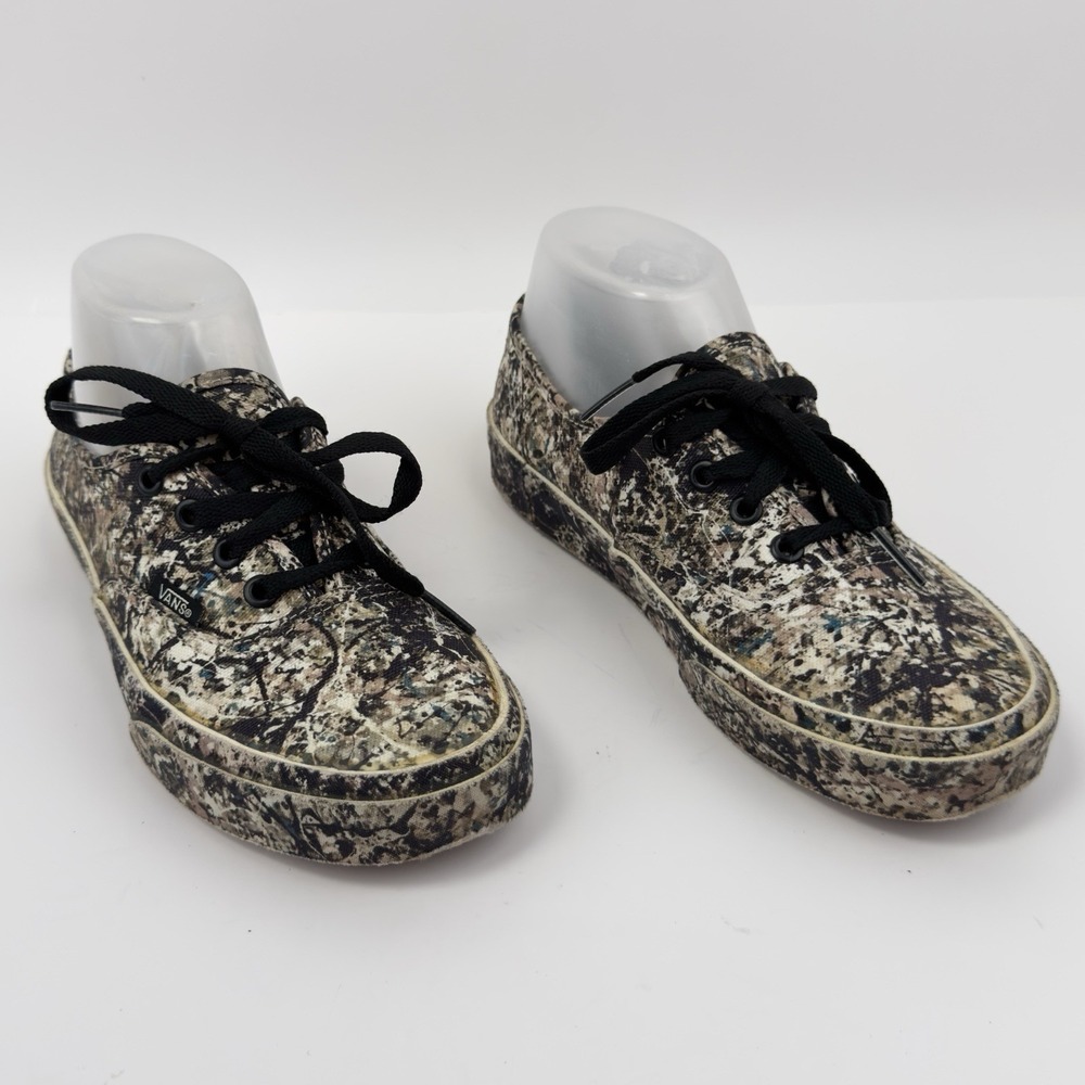Vans x MoMA Jackson Pollock Authentic Sneakers Women's 6.5 Men's 5 Art Shoes